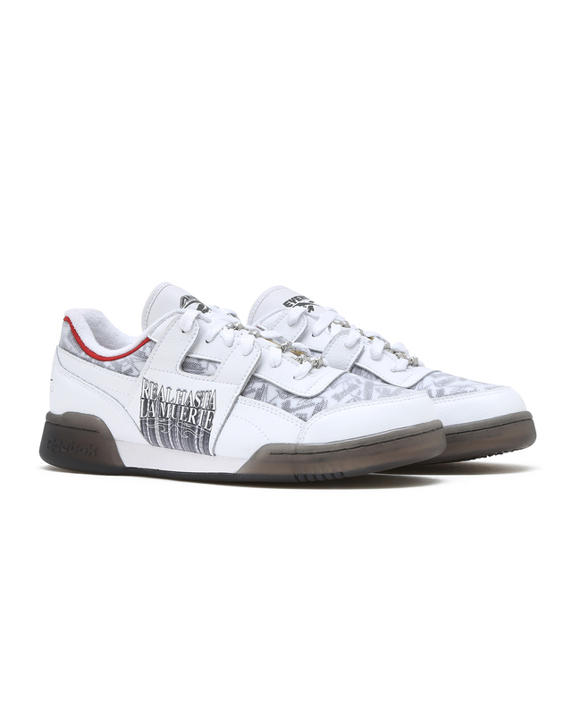 리복 Reebok X Anuel AA 워크아웃 플러스 - 화이트 / 100245960 흰색 착용컷