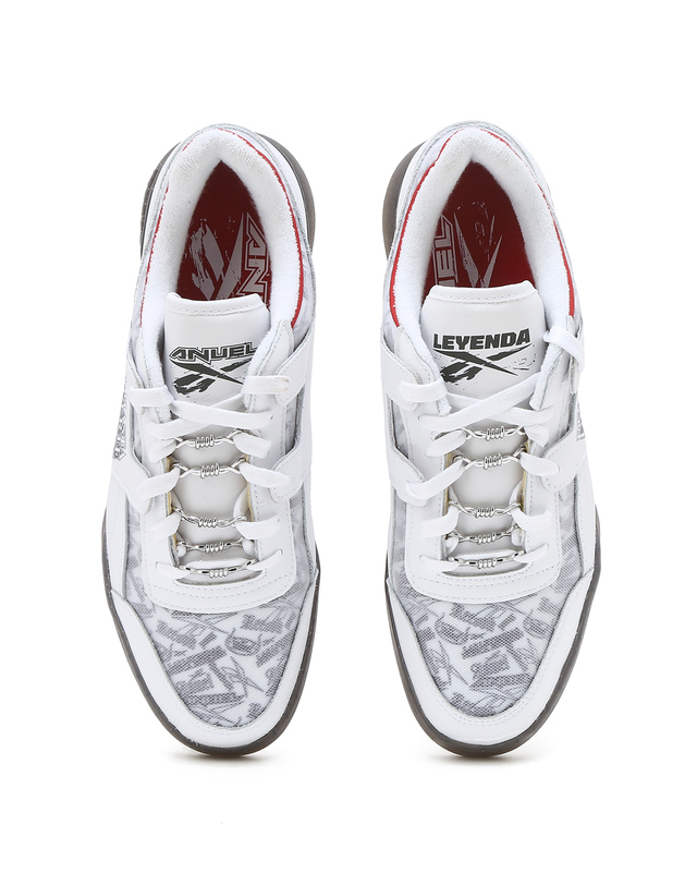 리복 Reebok X Anuel AA 워크아웃 플러스 - 화이트 / 100245960 흰색 착용컷