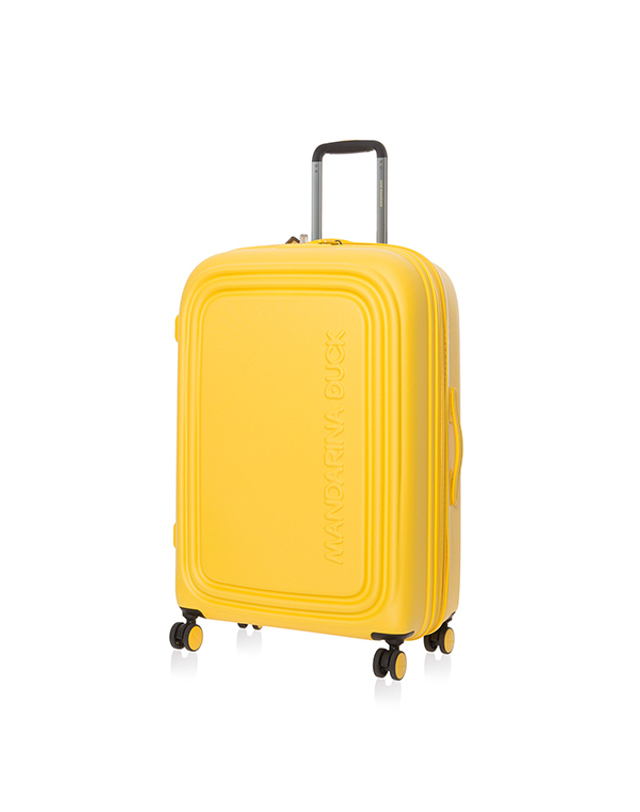 만다리나 덕 만다리나덕 만다리나덕 LOGODUCK+ TROLLEY LARGE EXP SZV3305J (DUCK YELLOW) 29인치 확장 캐리어 착용컷