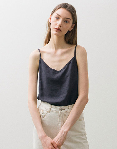 Linen Sleeveless - Deep Grey