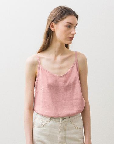 Linen Sleeveless - Pink