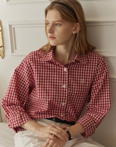 French Check Shirt - Red