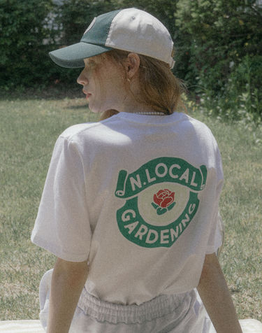 Gardening Logo T-shirt - White