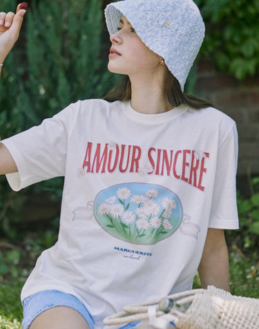 Vintage Marguerite Print T-shirt - Off White