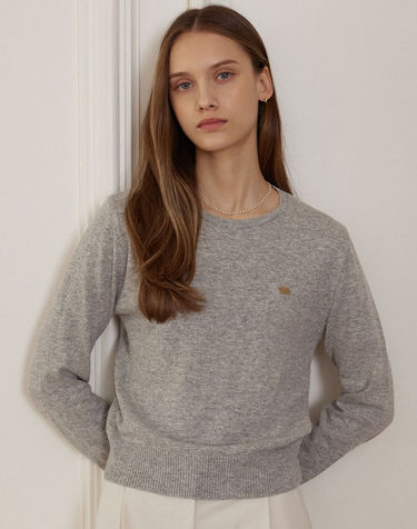 Essential Round Neck Knit - Grey