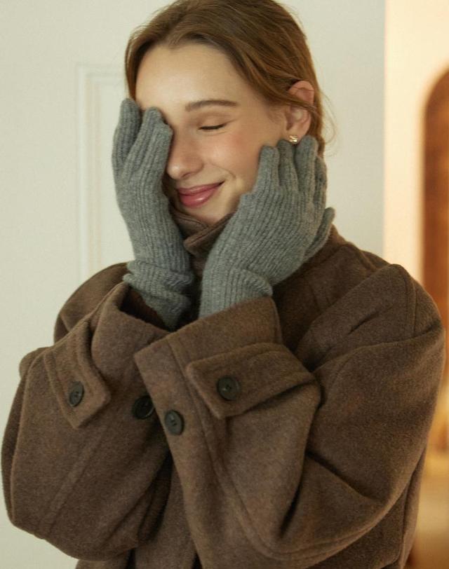 논로컬 [선물포장] Basic Finger Hole Gloves - 5Color 착용컷
