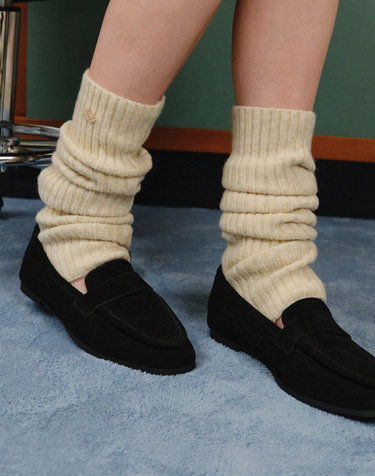[5차 리오더] Soft Wool Knit Leg Warmer - Oatmeal