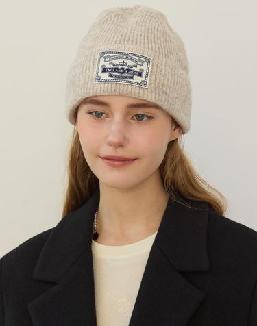 Englands Rose Classic Knit Beanie - Oatmeal