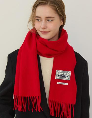 Daily Wool Muffler - Red