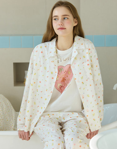 [논로컬 X 설찌] Blooming Floral Sleepwear - Flower Multi