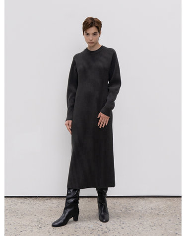 Wool Ribbed Dress (JUJN204)