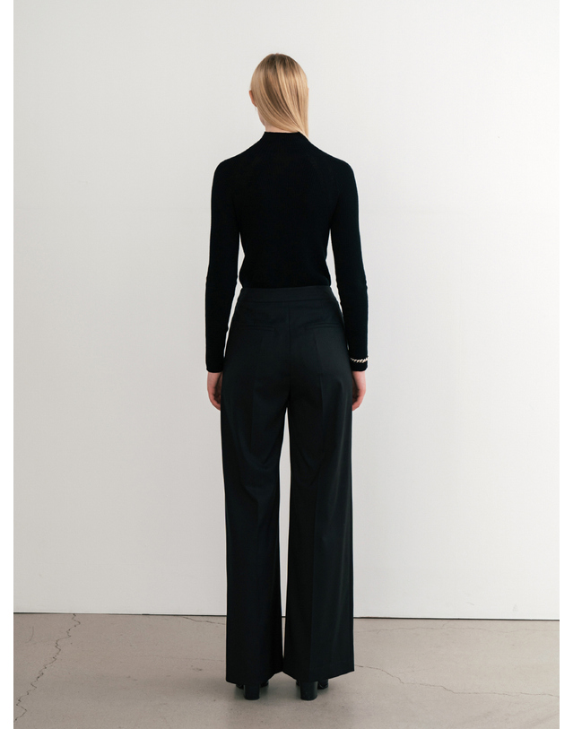 제인송 Wide-Leg Pleat Trousers (JUJS208-15) 착용컷