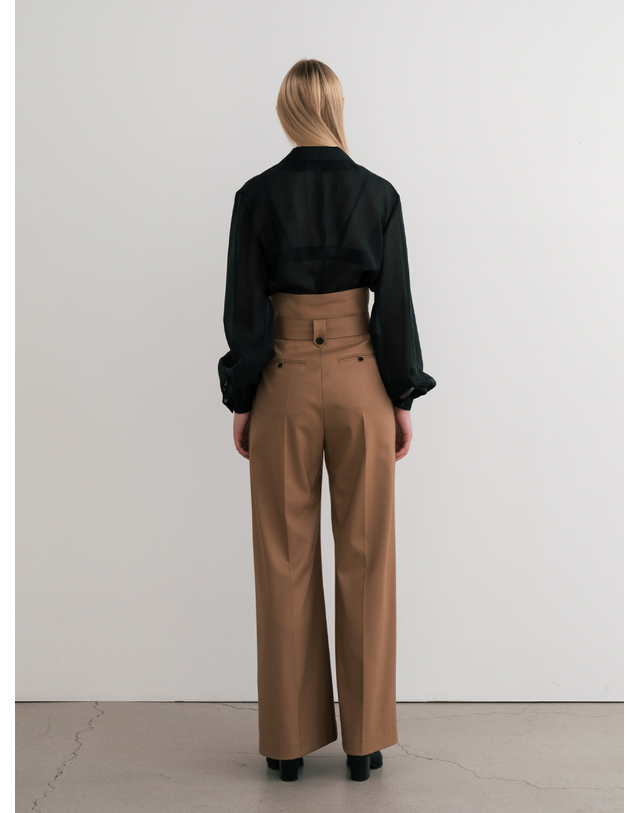 제인송 Wide-Leg Belted Trousers (JUJS207-70) 착용컷