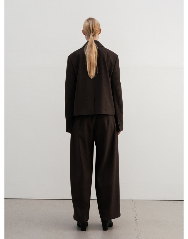 제인송 Wide-Leg Belted Trousers (JUJS104-65) 착용컷