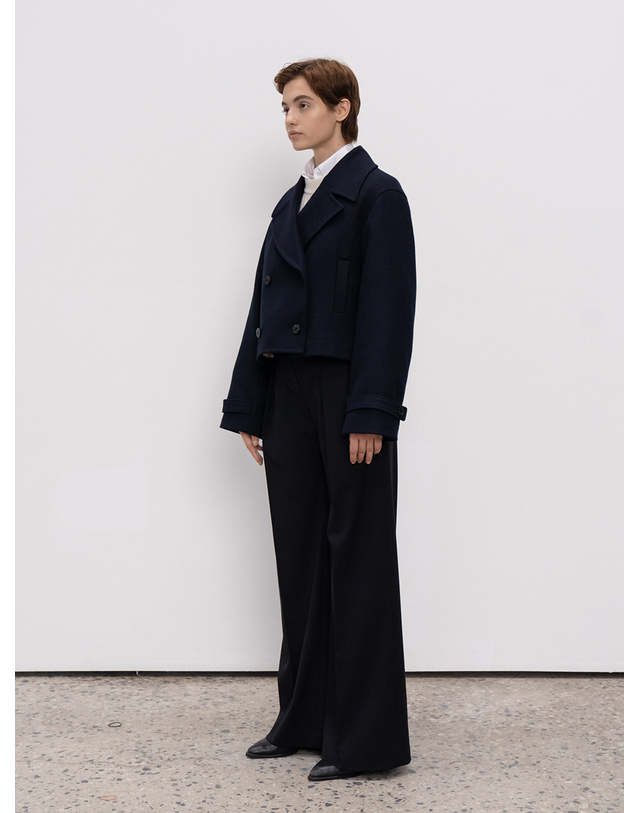 제인송 Wool Pea Coat (JUJJ209-50) 착용컷