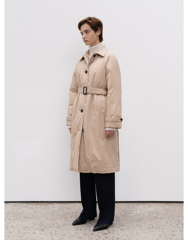 제인송 Goose Down Single-Breasted Trench Coat (JUJC205-70) 착용컷