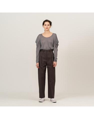 BASIC TUCK DETAIL COTTON PANTS (JTSS119)