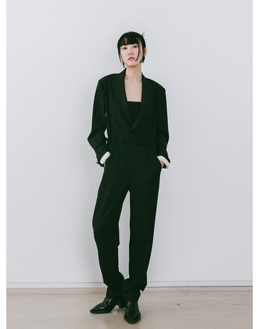 Black Blazer Jumpsuit (JVSD101)