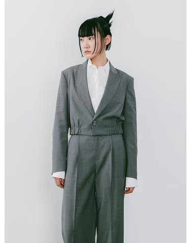 Cropped Banding Blazer (JVSJ203)