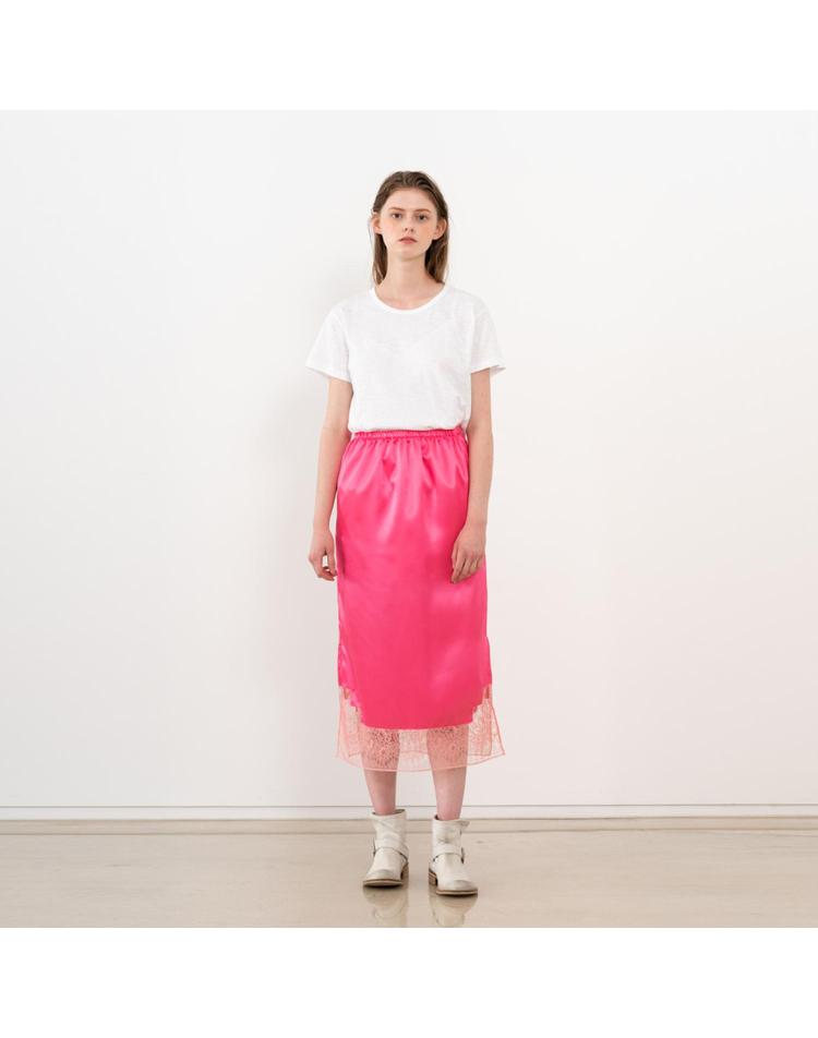 [제인송] SILK LACE DETAIL SKIRT (JTSK106-45)