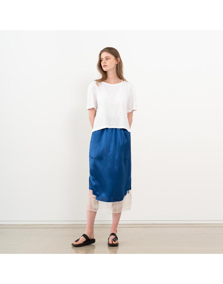 [제인송] SILK LACE DETAIL SKIRT (JTSK106-50)