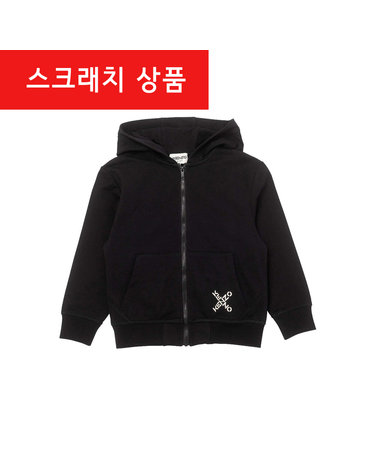[리퍼브] 스크래치 키즈 로고 후드집업 블랙 K25719 065