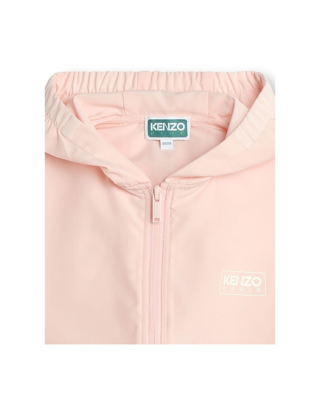 겐조 키즈 로고 프린트 후드 자켓 K60361 46T 착용컷