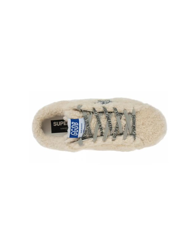 골든구스 25FW 여성 슈퍼스타 사보 뮬 스니커즈 네추럴화이트 GWF00110 F001987 10757 착용컷