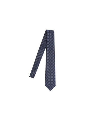 26FW 홀스빗 자카드 실크 넥타이 네이비 874119 4E009 4168