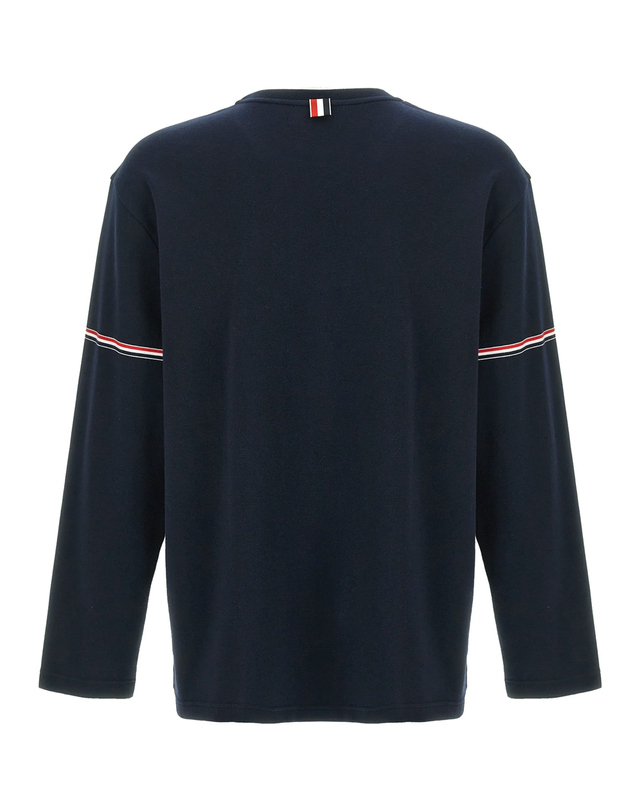 톰브라운 25SS 스트라이프 롱 슬리브 티셔츠 MJS281A J0199 415 착용컷