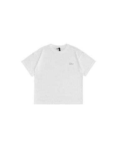 키즈 그라데이션 자수 로고 반팔 티셔츠 화이트 6SBM23TEEO 013