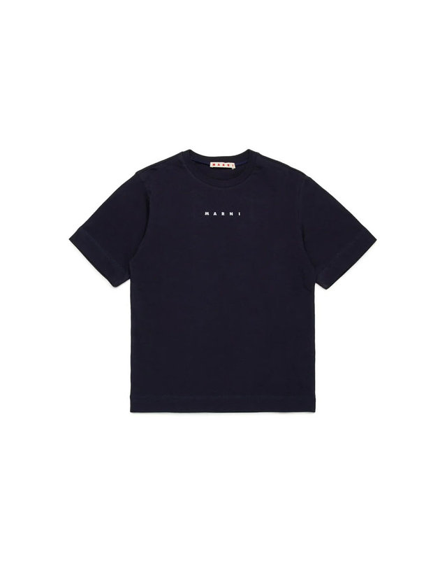 마르니 25SS 키즈 여성 로고 티셔츠 M01413 M00RF 0M803 착용컷