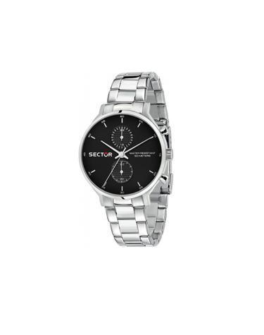 섹터 남자시계 370 R3253522004 듀얼 타임 39mm 메탈밴드