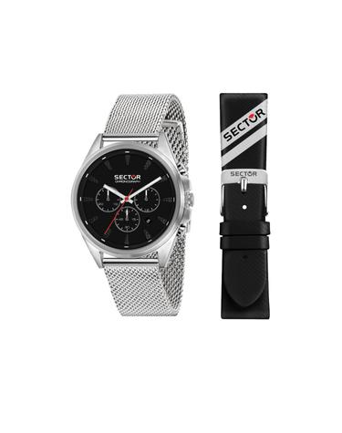 섹터 남자시계 280 R3273991006 크로노 메탈&실리콘밴드 40mm