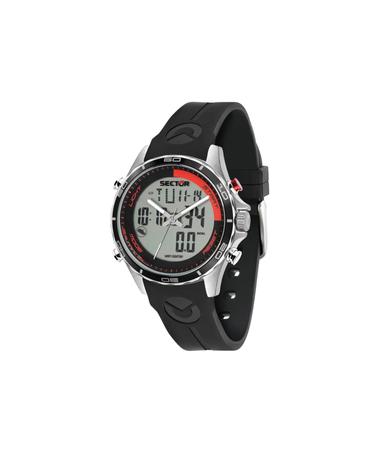 섹터 남자시계 MASTER R3271615002 아날로그 실리콘밴드 디지털다이얼 40mm