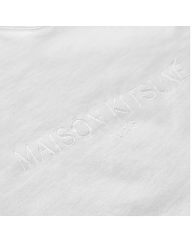 메종 키츠네 메종키츠네 레터링 로고 자수 티셔츠 IM00132KJ0035 P100 착용컷