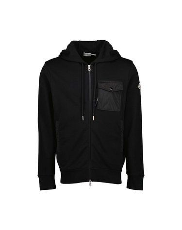 25FW 로고 패치 원 포켓 후드집업 블랙 8G000 72 89A8F 999