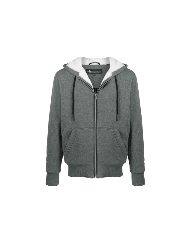 무스너클 패션 HIS FASHION 버니 후드집업 그레이/화이트 M39MS600 806 착용컷
