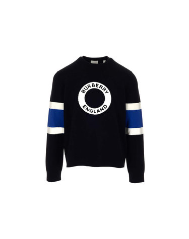 HURLEY 로고 스트라이프 니트 블랙 8058759