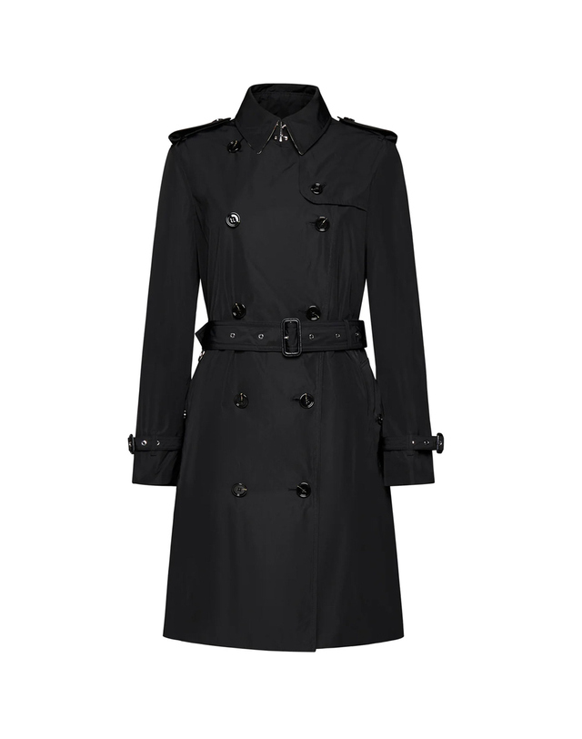 버버리 25FW 켄싱턴 KENSINGTON 벨티트 트렌치코트 블랙 8069666 착용컷