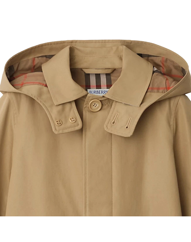 버버리 25FW 키즈 레트로 체크 케이프 베이지 8105823 착용컷