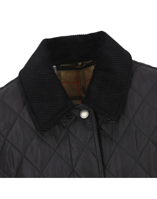 버버리 25FW 해딩턴 HADDINGTON 퀄팅 자켓 블랙 8110356 착용컷