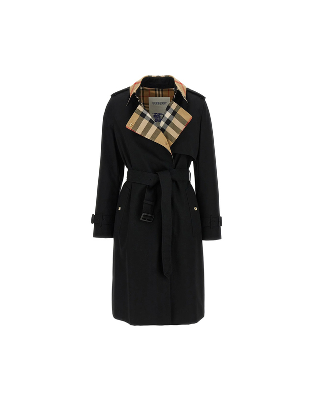 버버리 25FW 샌드리지 SANDRIDGE 트렌치코트 블랙 8115483 착용컷