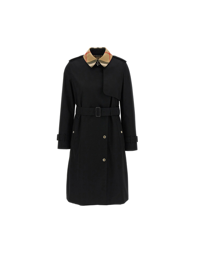 버버리 25FW 샌드리지 SANDRIDGE 트렌치코트 블랙 8115483 착용컷