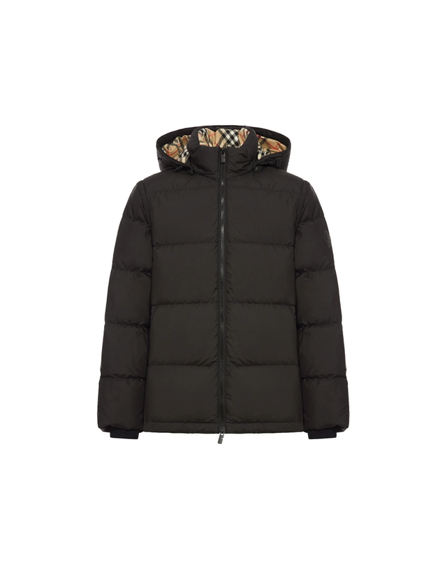 버버리 25FW 비드포드 BIDEFORD 디테처블 패딩자켓 블랙 8112660 착용컷