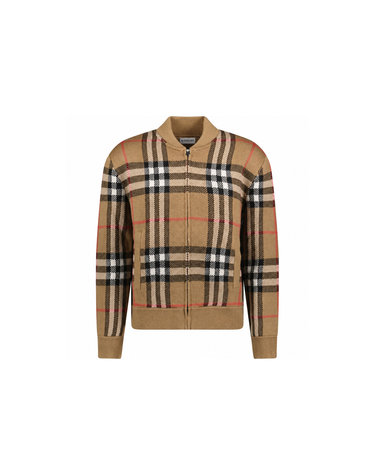 26FW 모랜드 MORLAND 체크 울 니트 봄버 자켓 토프 8121394