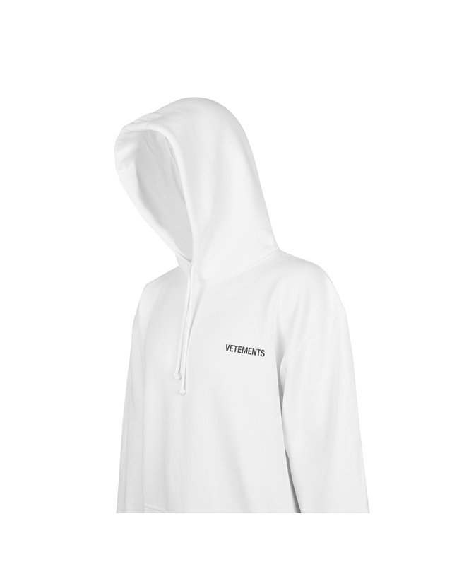 베트멍 여성 로고 프린팅 오버핏 후드티 화이트 UAH21TR535 WHITE 착용컷