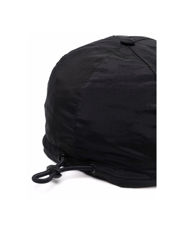 스톤아일랜드 로고 자수 나일론 캡모자 블랙 761599576 V0029 착용컷