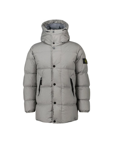 25FW 와펜 가먼트다이 크링클랩스 후드 패딩자켓 그레이 K2S15 4100012 S0A23 V006B