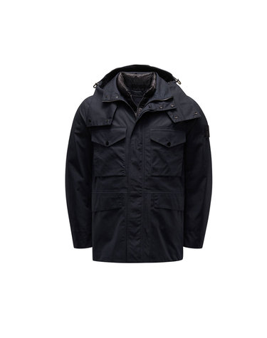고스트피스 와펜 O-VENTILE 다운 자켓 블랙/다크네이비 7715437F1 V0029